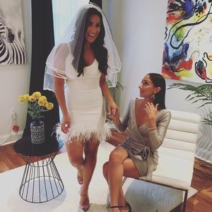 White Bandage Cocktail Dress